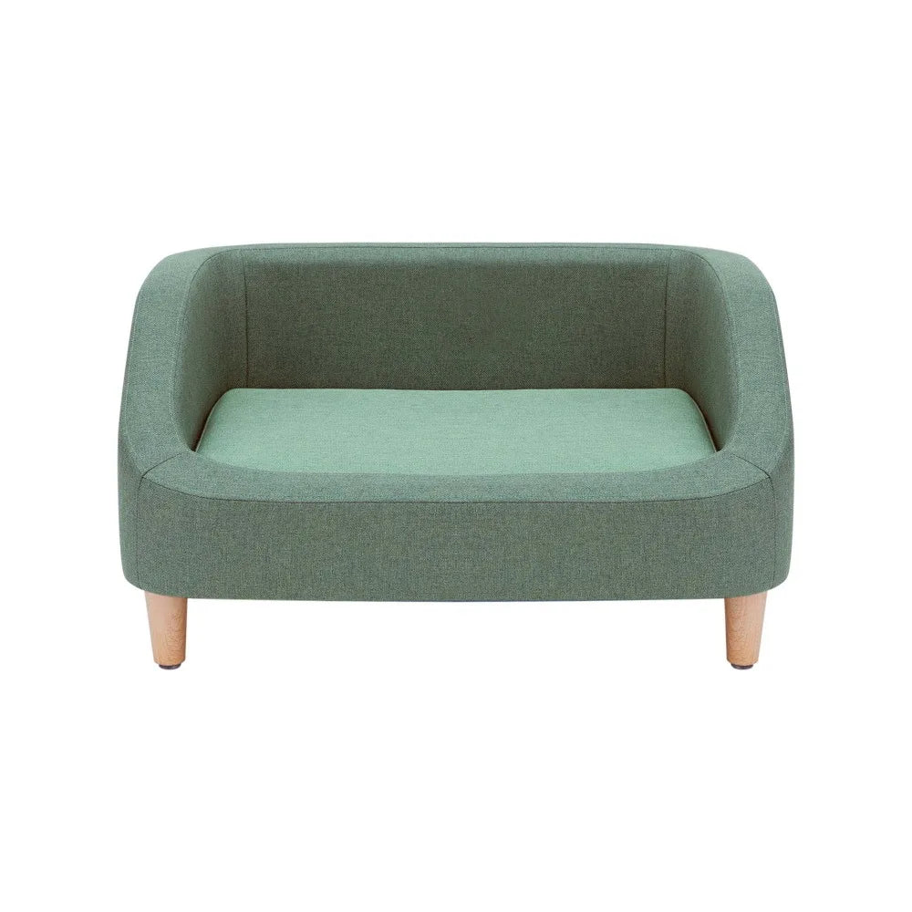 Pets Linen Sofa Dog Bed with Removable Cushion