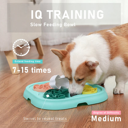 Dog Puzzle Toy and 4in1 Silicon Licking Mat Interactive for Large Smart Dog Cat  IQ Training Pet Slow Eating Feeder Nonslip Bowl