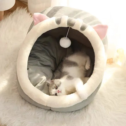 Cat Cave Cozy Houser Cushion Bed