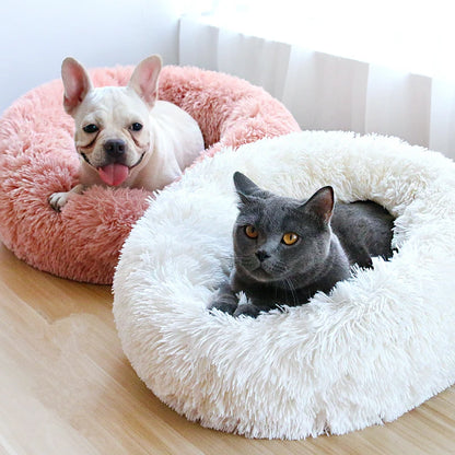 Luxury Fur Donut Sofa Soft & Comfy Pet Bed