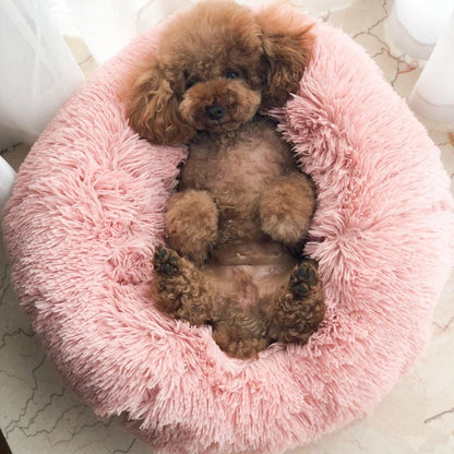 Luxury Fur Donut Sofa Soft & Comfy Pet Bed