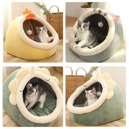 Cat Cave Cozy Houser Cushion Bed