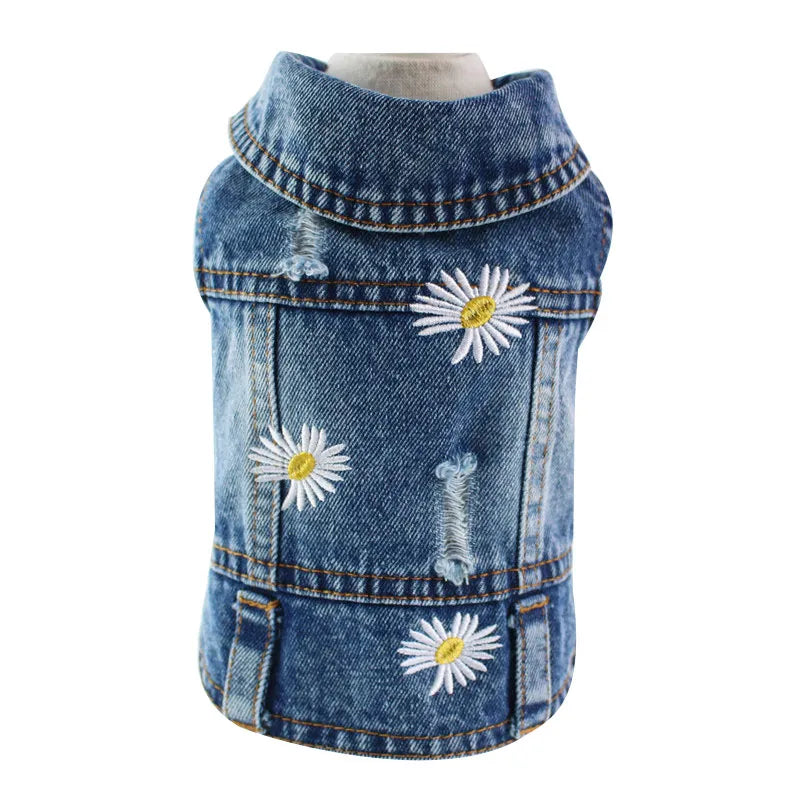 Pet Cowboy Denim Jeans Clothes