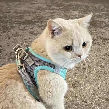 Cat Reflective Vest Breathable Harness