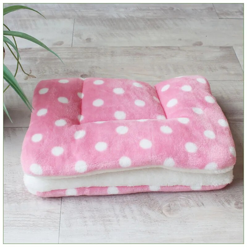 Pet Flannel Thick Sleeping Mat and Blanket