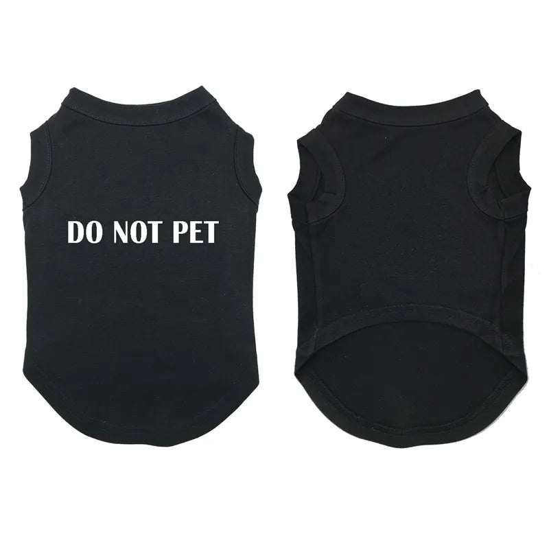 Summer Printed Dog Vest and T Shirt