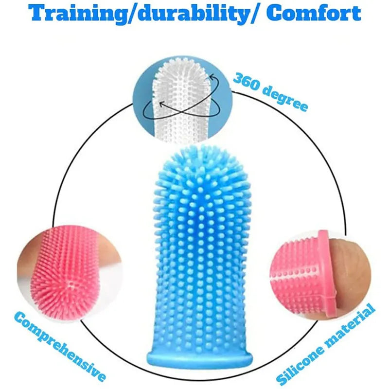 Dog Nontoxic Silicone Soft Pet Finger Toothbrush