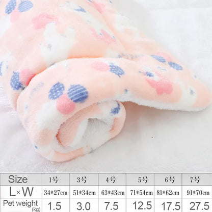 Pet Warm Soft Fleece Blanket