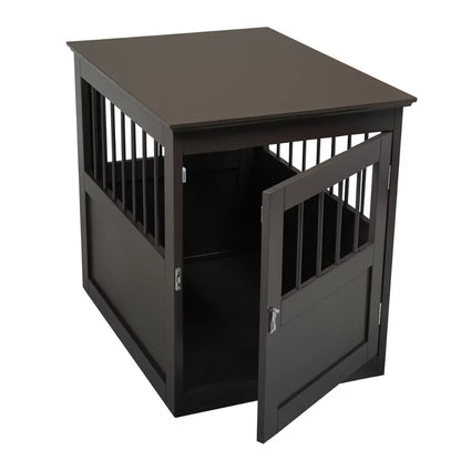 Wood Medium Pet Crate End Table