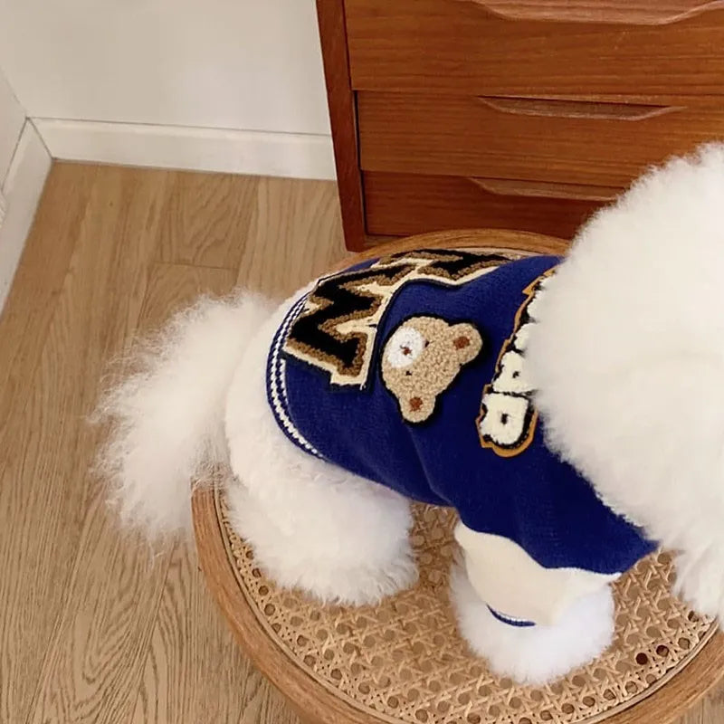 Cute Bear Pet Dog Warm Sweaters and Coats