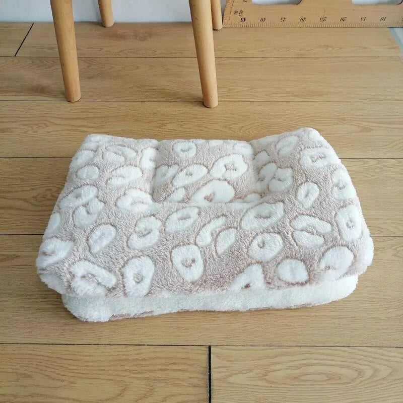 Pet Flannel Thick Sleeping Mat and Blanket