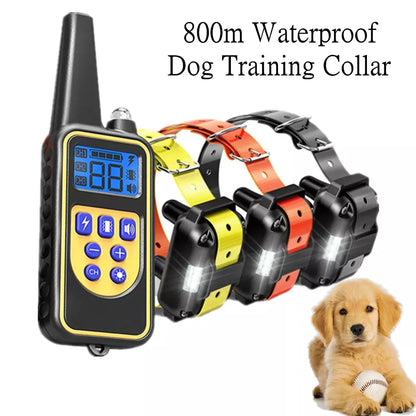 Electric Dog Training Waterproof Dog Collar with Remote Control