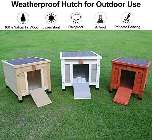 Weatherproof Wooden House and Shelter for Outdoor Cats