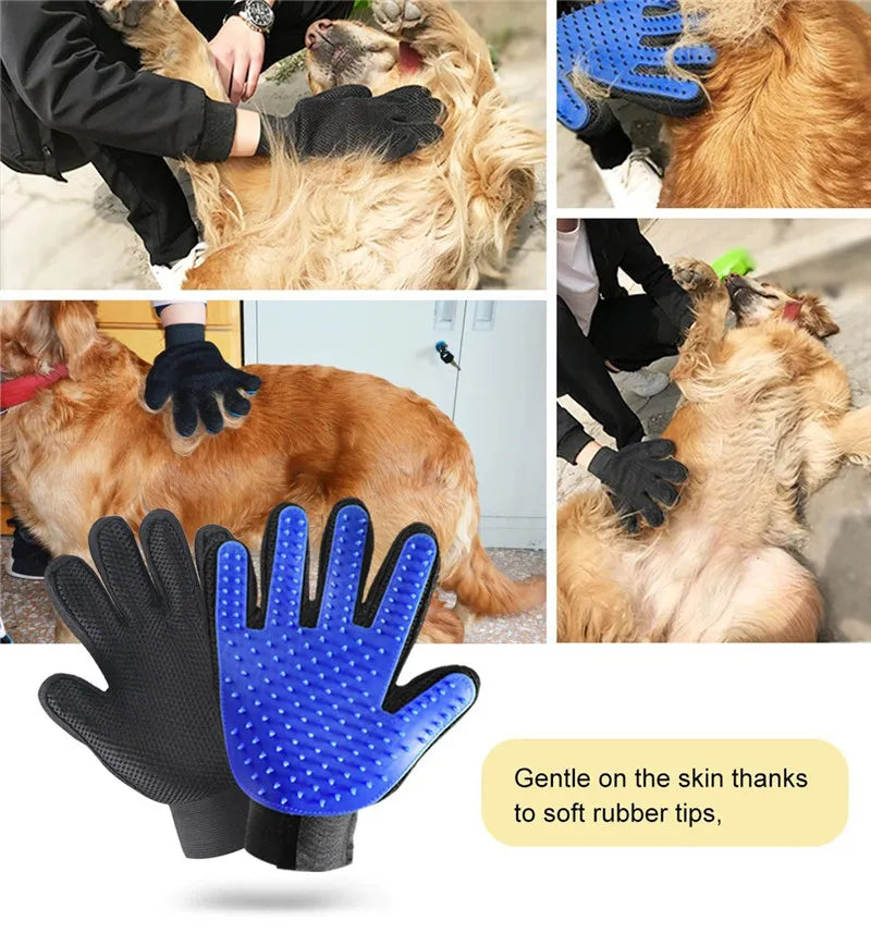 Rubber Silicone Cat Comb and Massage Glove