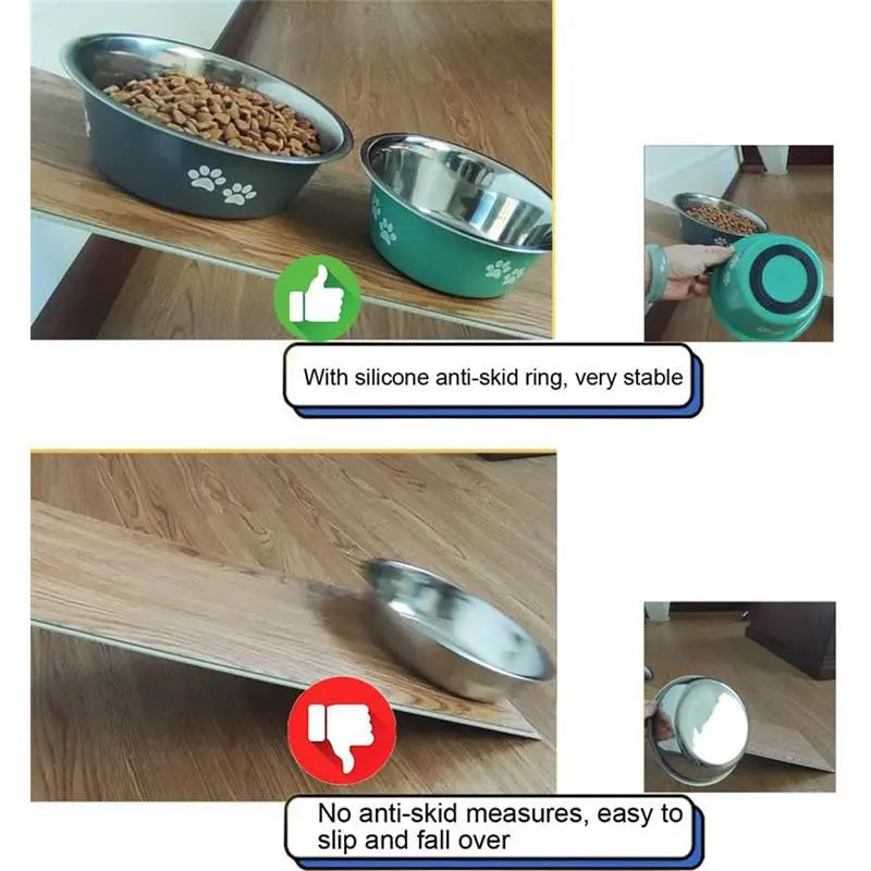 Non-slip Stainless Steel Dog Bowls