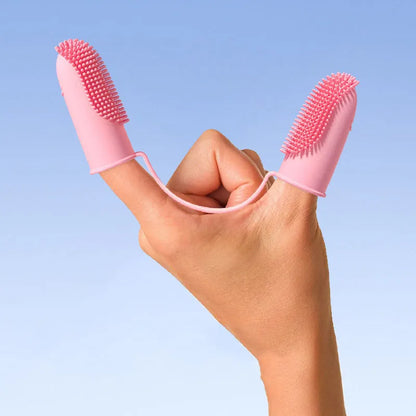 Dog Nontoxic Silicone Soft Pet Finger Toothbrush