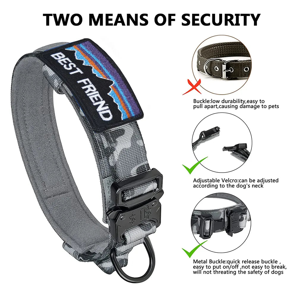 Tactical Dog Collar and Leash Set