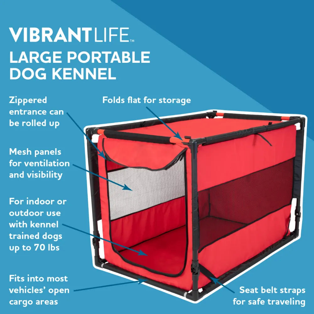 Large Portable Kennel and Dog Bed