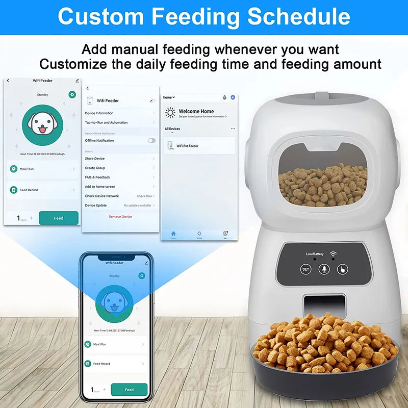 Automatic Food Feeder and Water Dispenser