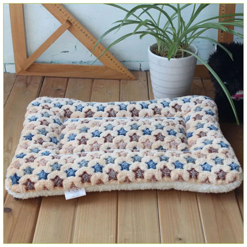 Pet Flannel Thick Sleeping Mat and Blanket