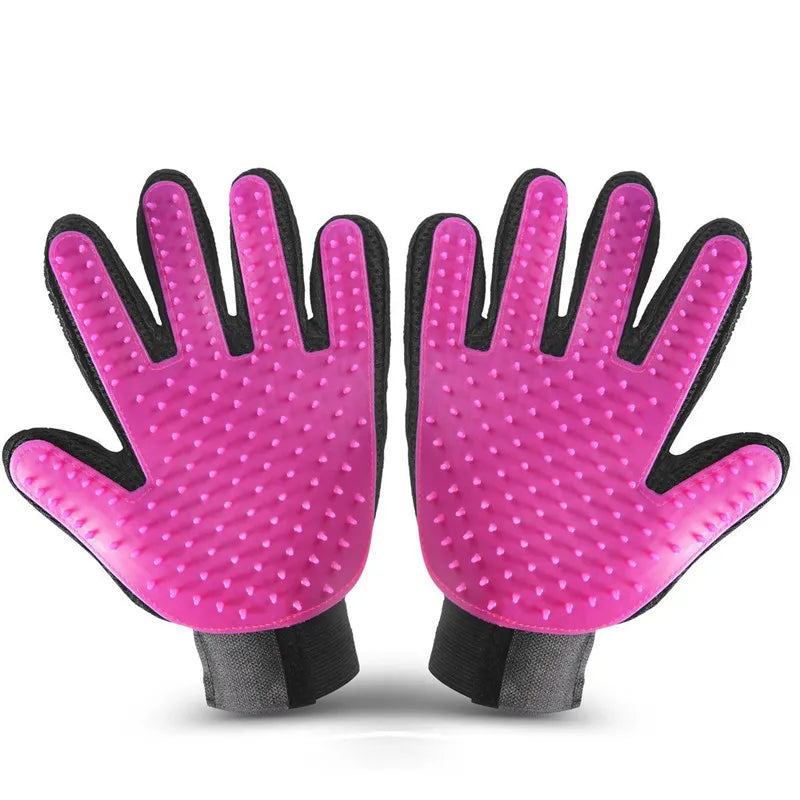 Rubber Silicone Cat Comb and Massage Glove