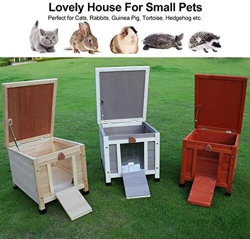 Weatherproof Wooden House and Shelter for Outdoor Cats