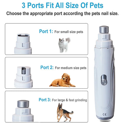 Electric Pet Rechargeable Nail Grinder 2-Speed