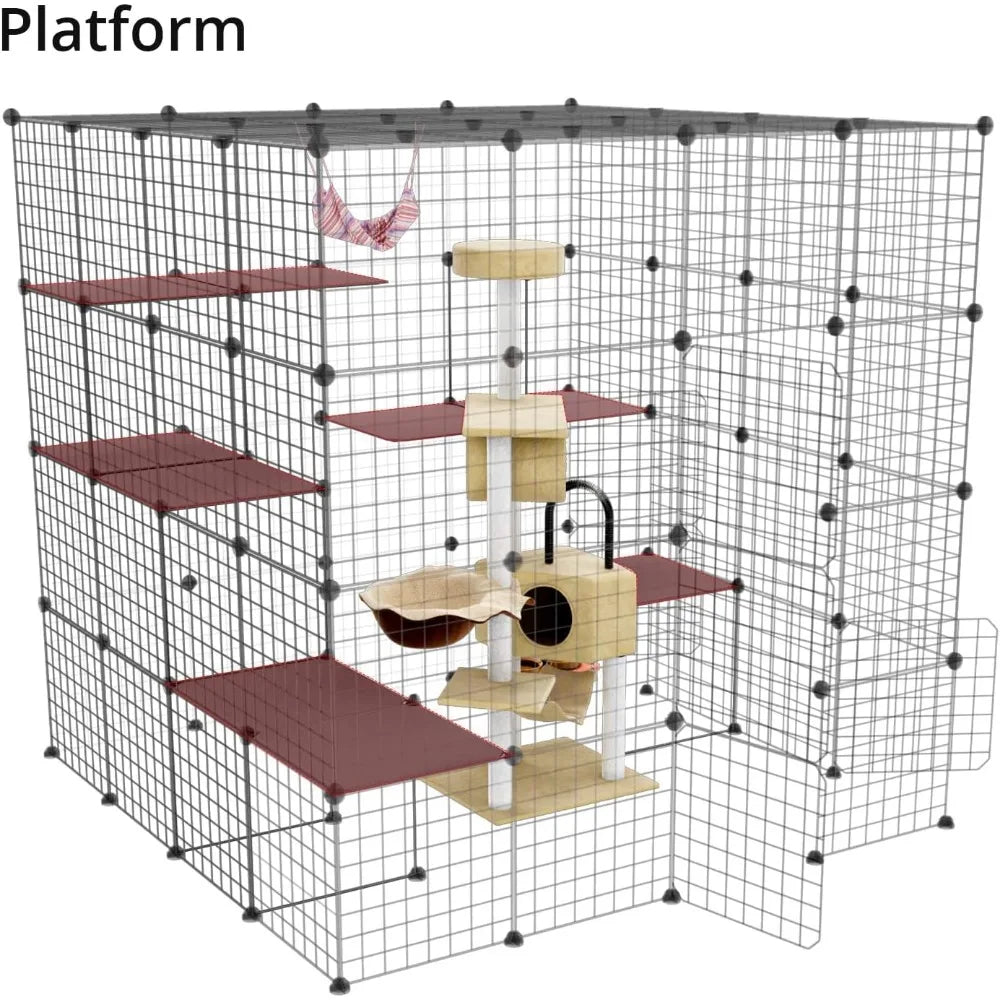 Large Enclosure Cat Playpen with Metal Wire