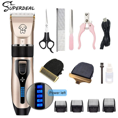 Pets Rechargeable Cordless Professional Grooming Set