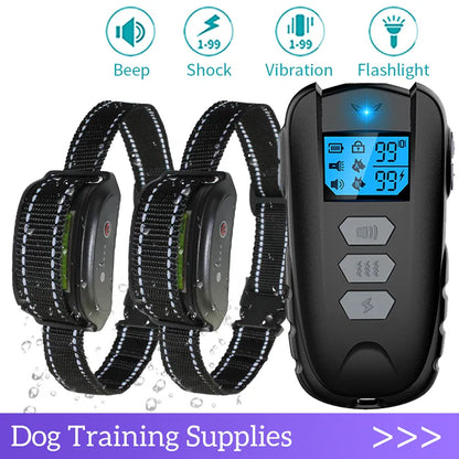 1000 ft Electric Dog Training Collar with Remote Control