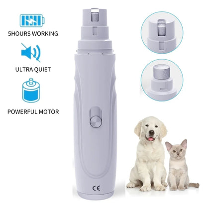 Electric Pet Rechargeable Nail Grinder 2-Speed