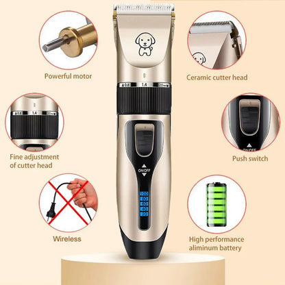 Pets Rechargeable Cordless Professional Grooming Set