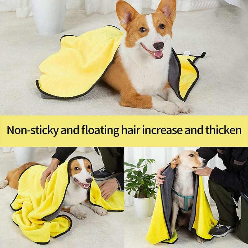 Pet Quick-drying Absorbent Bath Towel