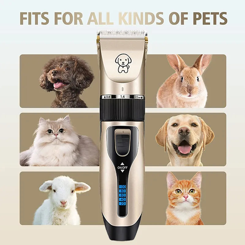 Pets Rechargeable Cordless Professional Grooming Set