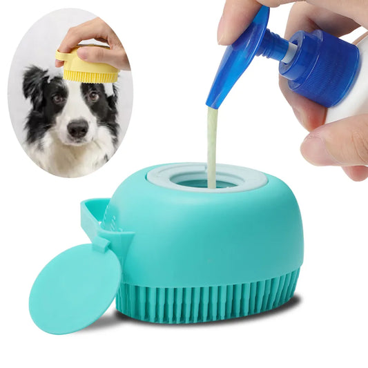 Pet Shampoo Comb Brush Massager