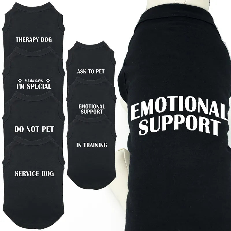 Summer Printed Dog Vest and T Shirt