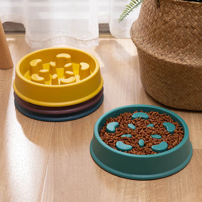 Pet Slow Food Non-Slip Feeder Bowl