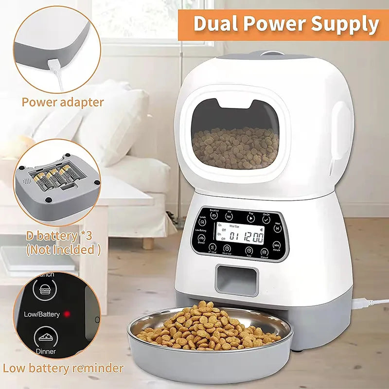 Automatic Food Feeder and Water Dispenser