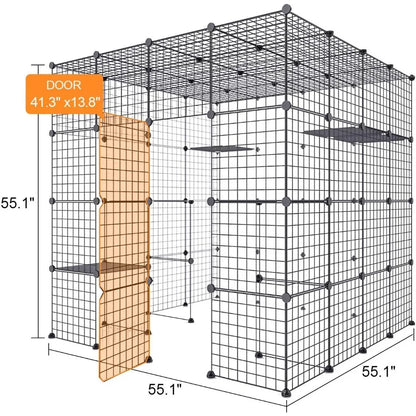 Large Enclosure Cat Playpen with Metal Wire