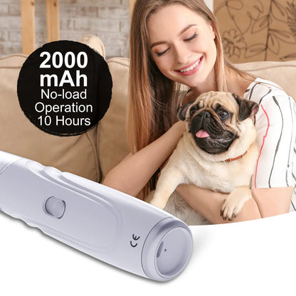 Electric Pet Rechargeable Nail Grinder 2-Speed