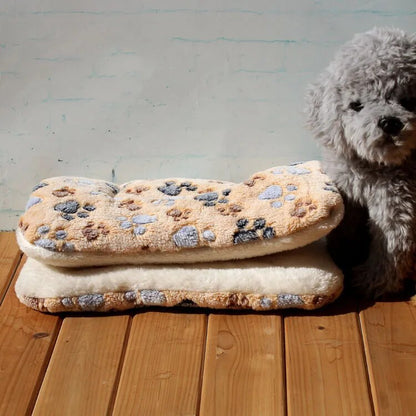 Pet Flannel Thick Sleeping Mat and Blanket