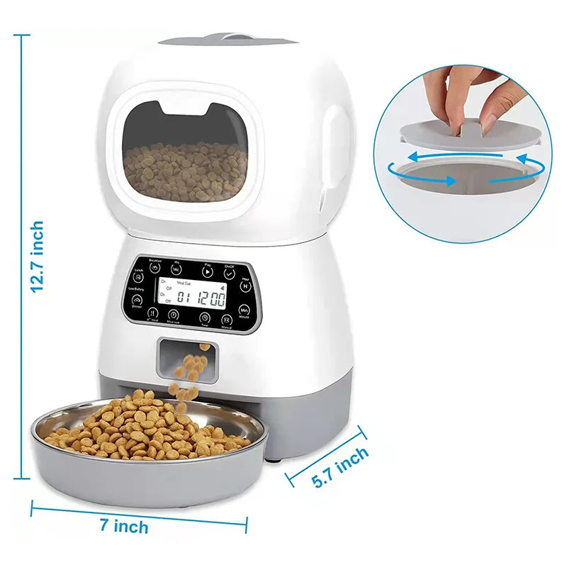 Automatic Food Feeder and Water Dispenser