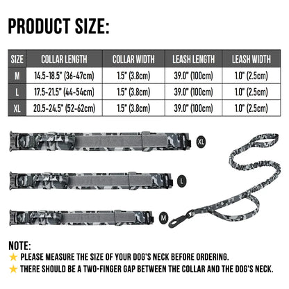 Tactical Dog Collar and Leash Set