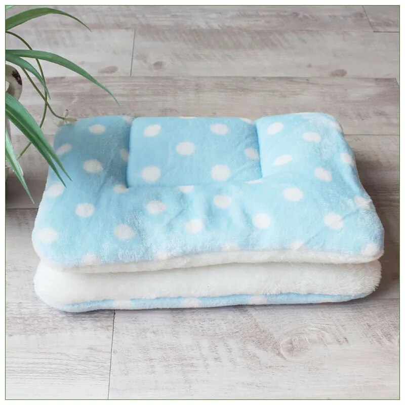 Pet Flannel Thick Sleeping Mat and Blanket