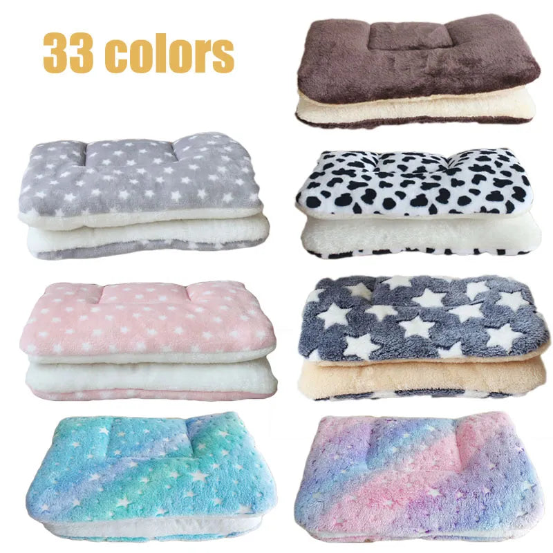 Pet Flannel Thick Sleeping Mat and Blanket