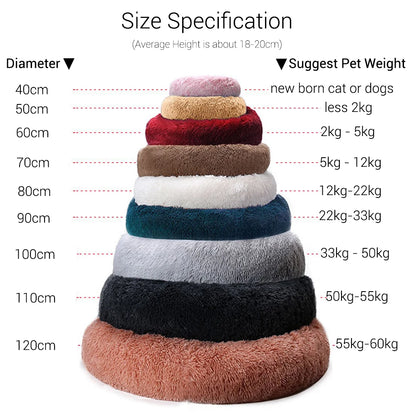 Luxury Fur Donut Sofa Soft & Comfy Pet Bed