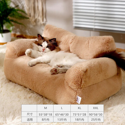 Comfortable Plush Sofa Puppy Cat Bed