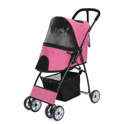 Portable Breathable Foldable Pet Stroller Carrier